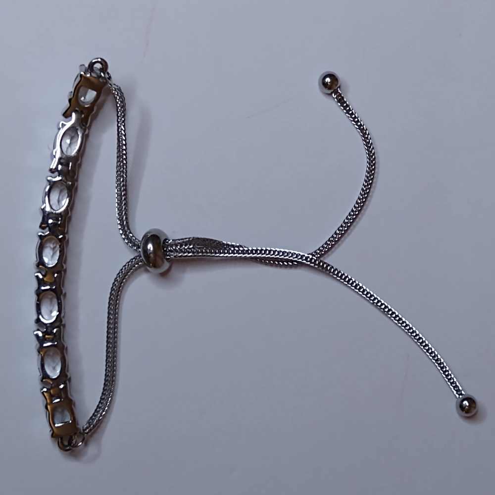 Lab Created Sapphire Bolo Bracelet - Picture 3 of 4